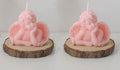 Angel soy scented hand carved aesthetic candles for home decor.