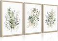 Framed Botanical Floral Decorative Canvas Wall Art