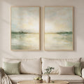 Sage Green Abstract Landscape Wall Art Set