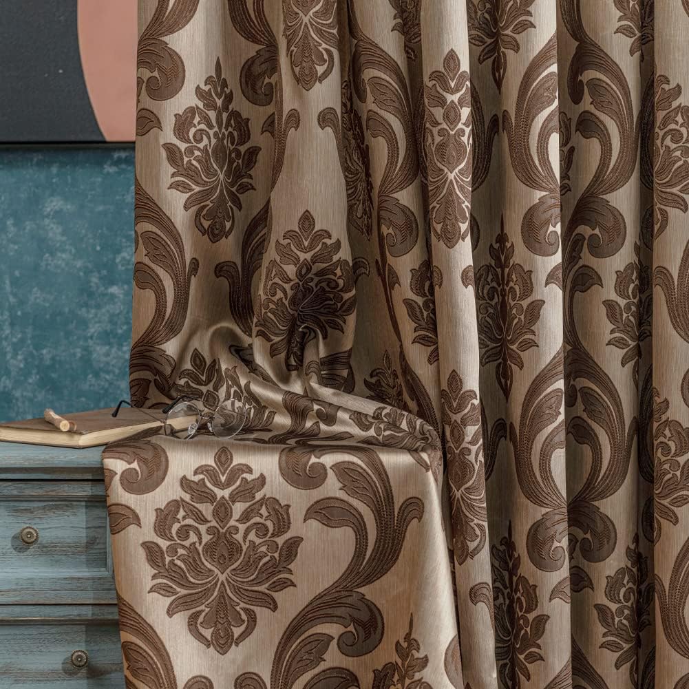 Gothic Damask Jacquard Curtains