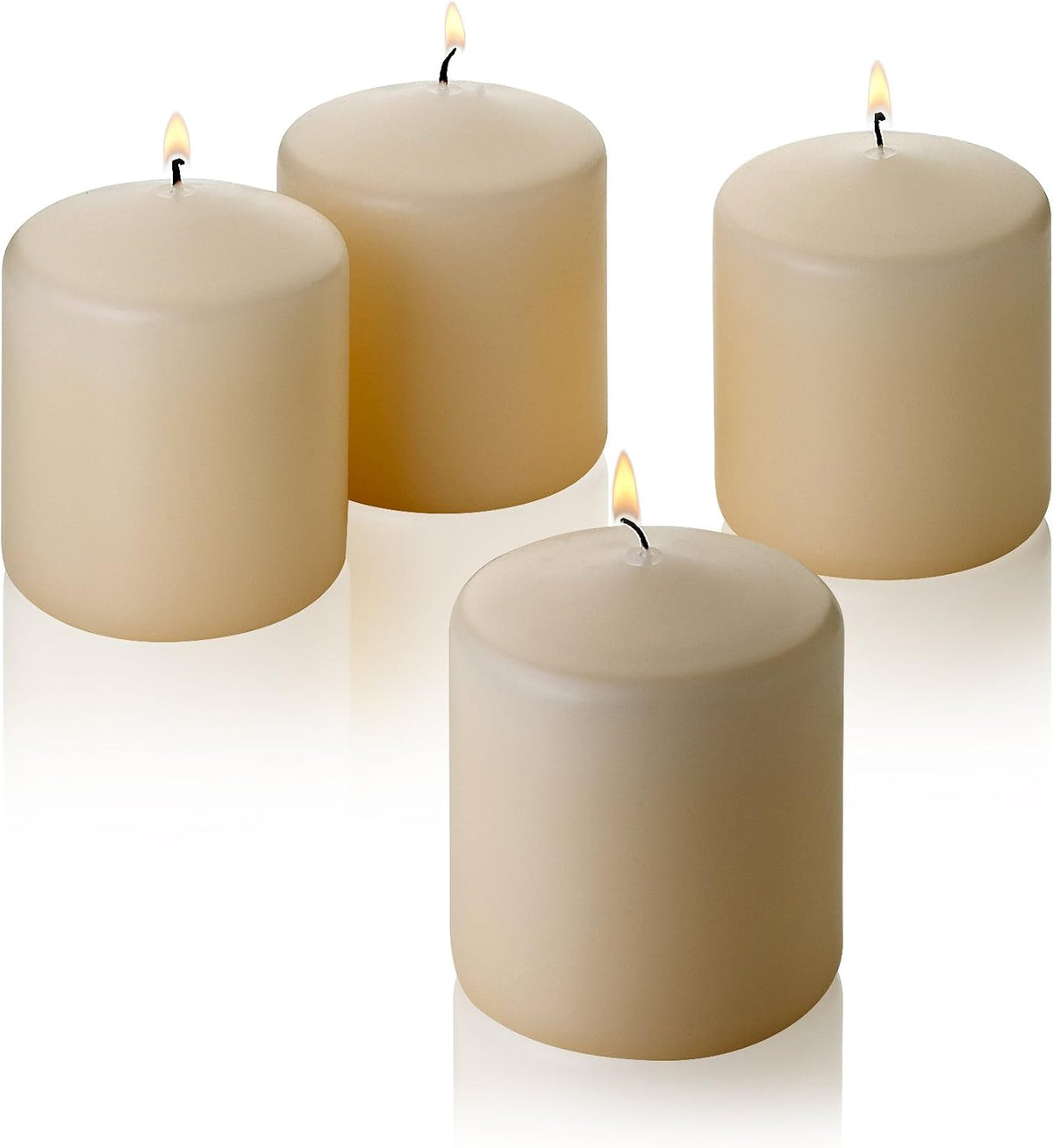 French vanilla pillar scented candles set.