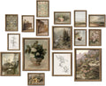 Vintage Farmhouse Oil Painting Wall Art Set