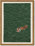Japanese Tiger Vintage Framed Wall Art