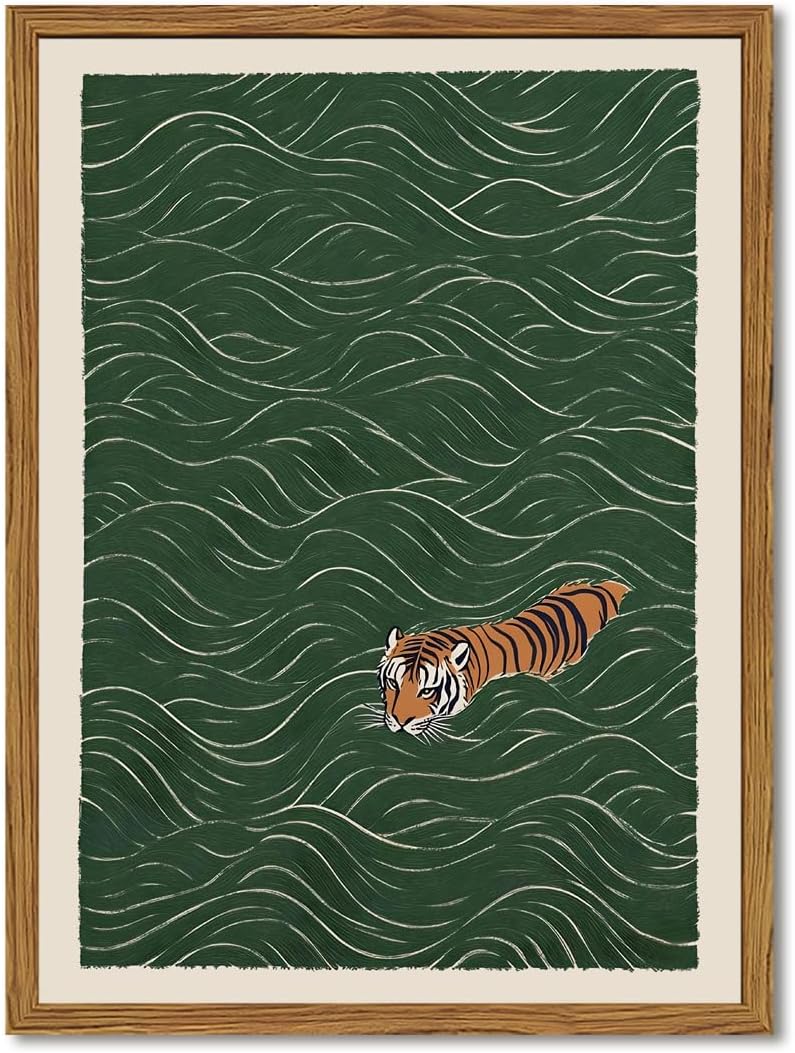 Japanese Tiger Vintage Framed Wall Art