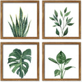Sage Green Botanical Floral Decorative Framed Art Set