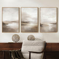 Neutral Abstract Minimalist Framed Wall Art