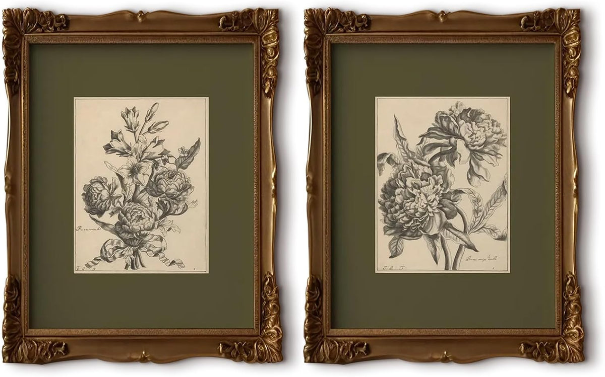 Unframed Botanical Floral Decorative Canvas Wall Art