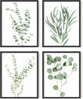 Minimalist Sage Green Botanical Floral Decorative Art Set