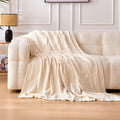 Recycled Polyester Chenille Knit Throw Blanket