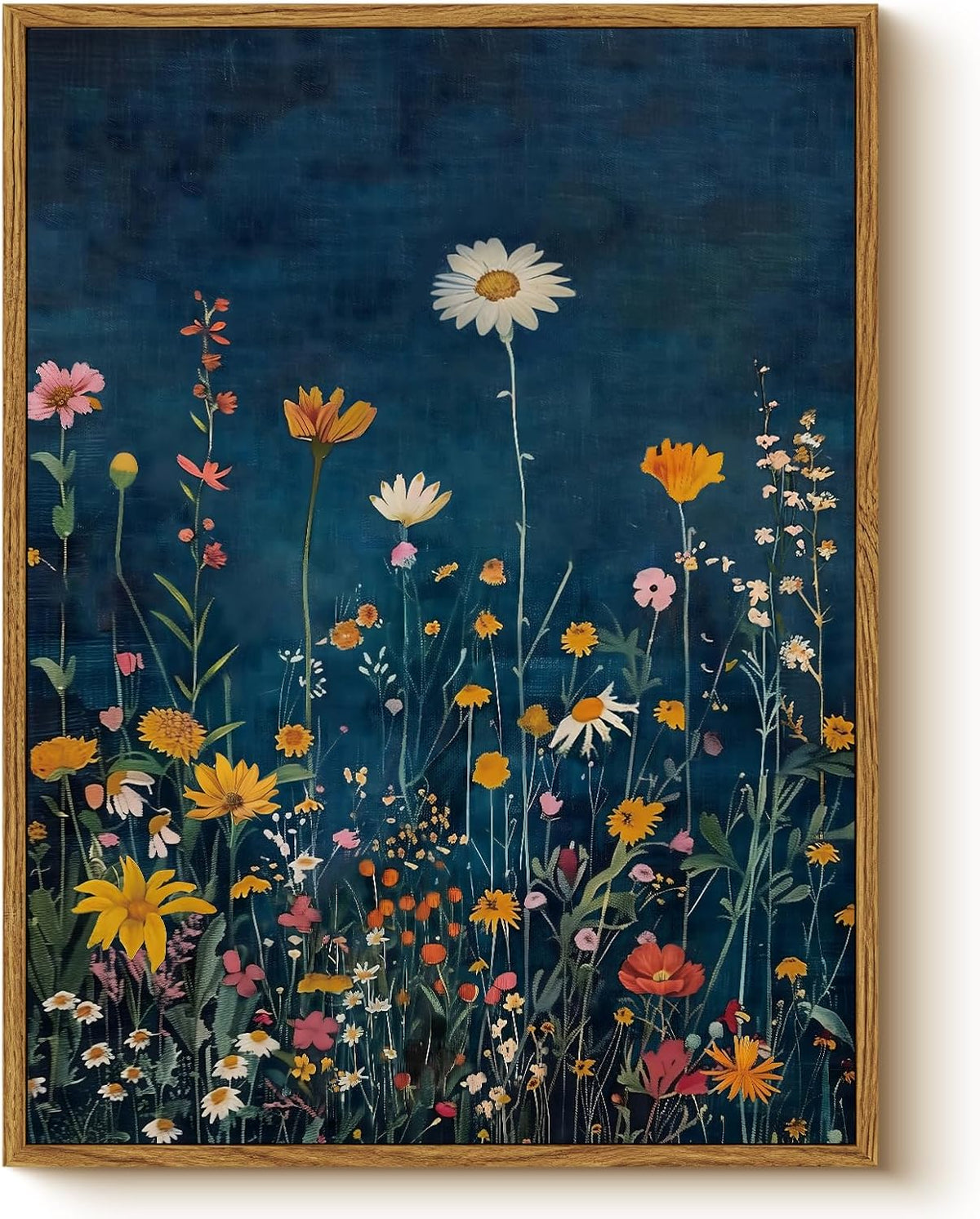Wildflower Meadow Framed Canvas Wall Art