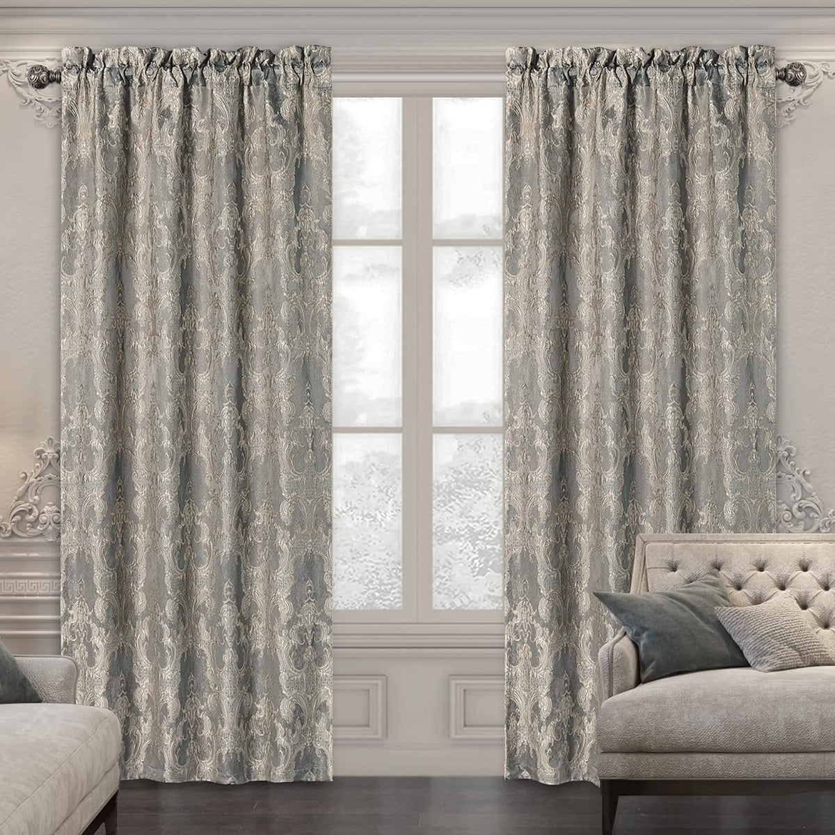 Classic European Jacquard Curtains