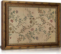 Gold Framed Floral Vine Decorative Canvas Wall Art