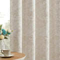 Chenille Floral Jacquard Blackout Curtains