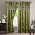 Boho Leaf Jacquard Curtains